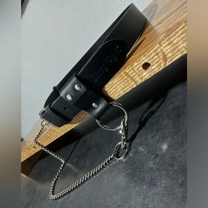 Mary Wyatt Axis Leather Chain Belt